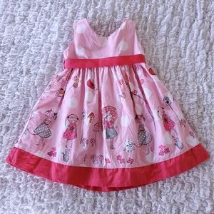 Children’s Place Girls pink polka dot dress size 12-18 mont…